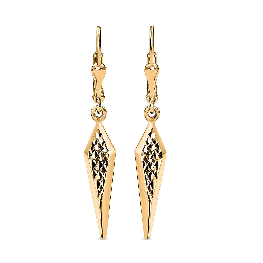 9K Yellow Gold Drop Earrings