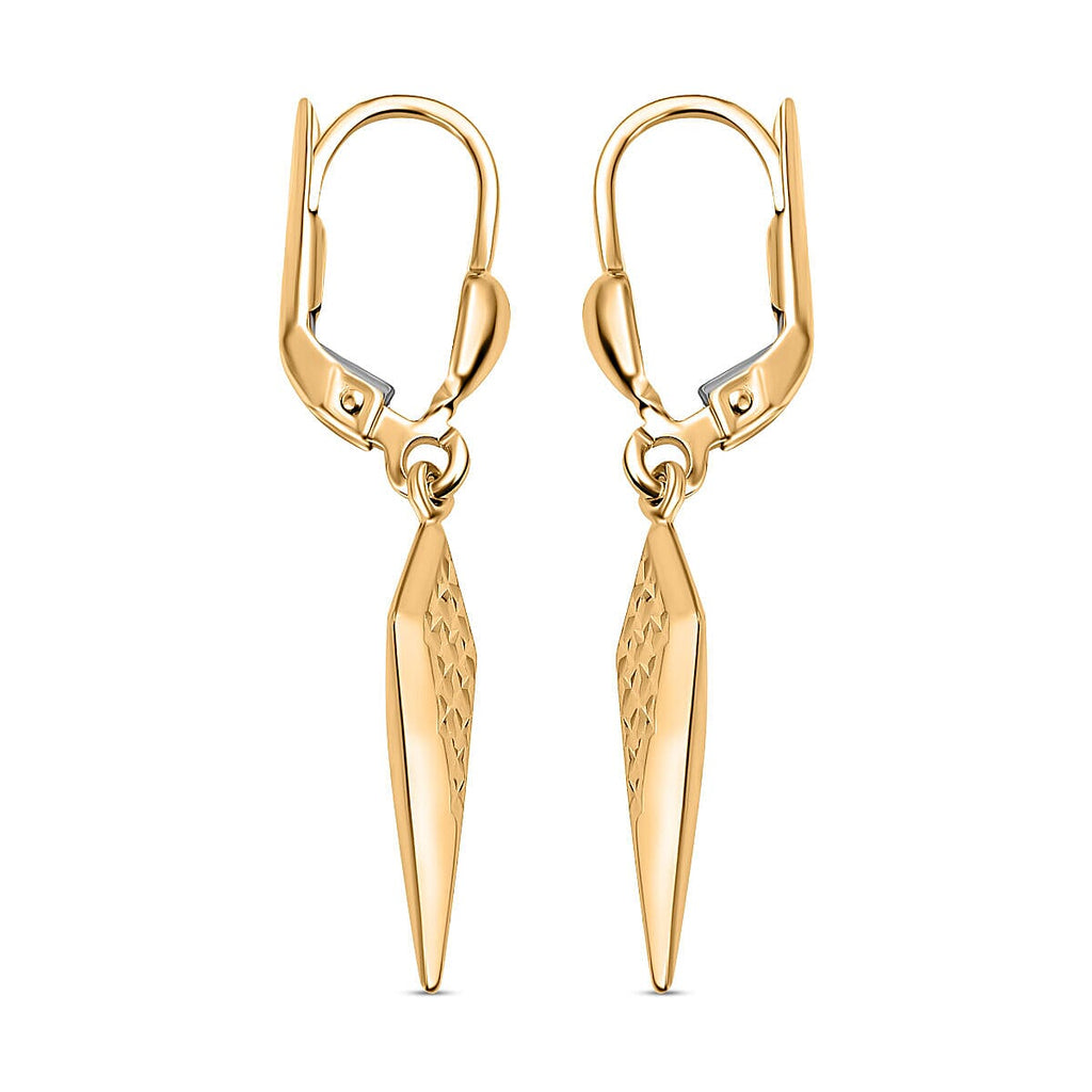 9K Yellow Gold Drop Earrings