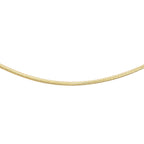 9K Yellow Gold Mini Round Snake Chain 18 Inch