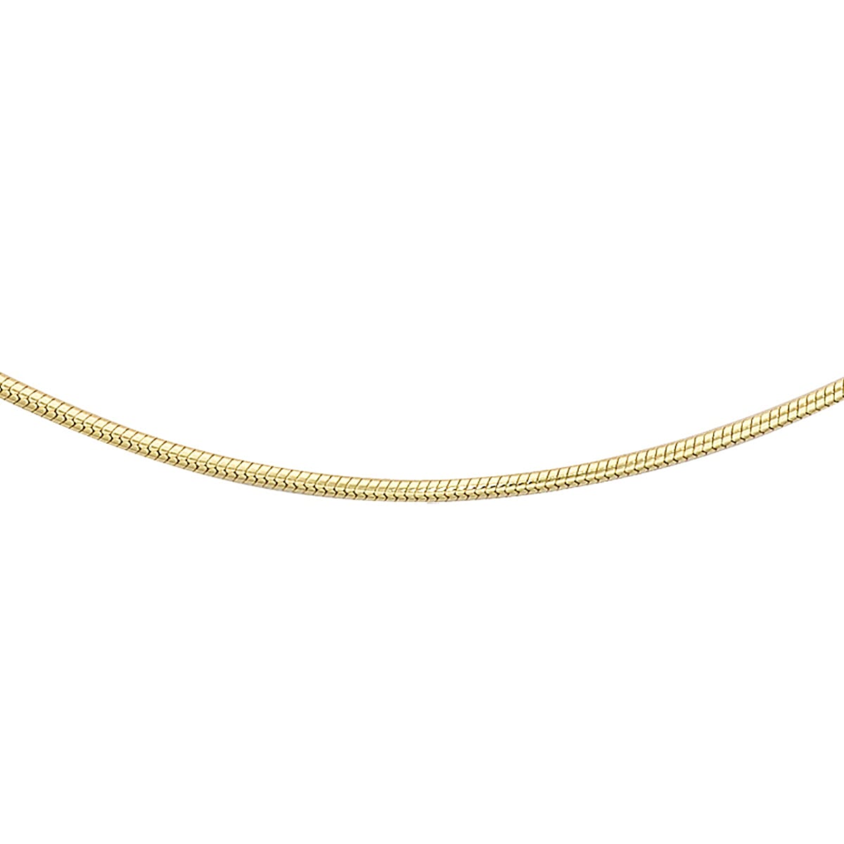 9K Yellow Gold Mini Round Snake Chain 18 Inch 7078102 0