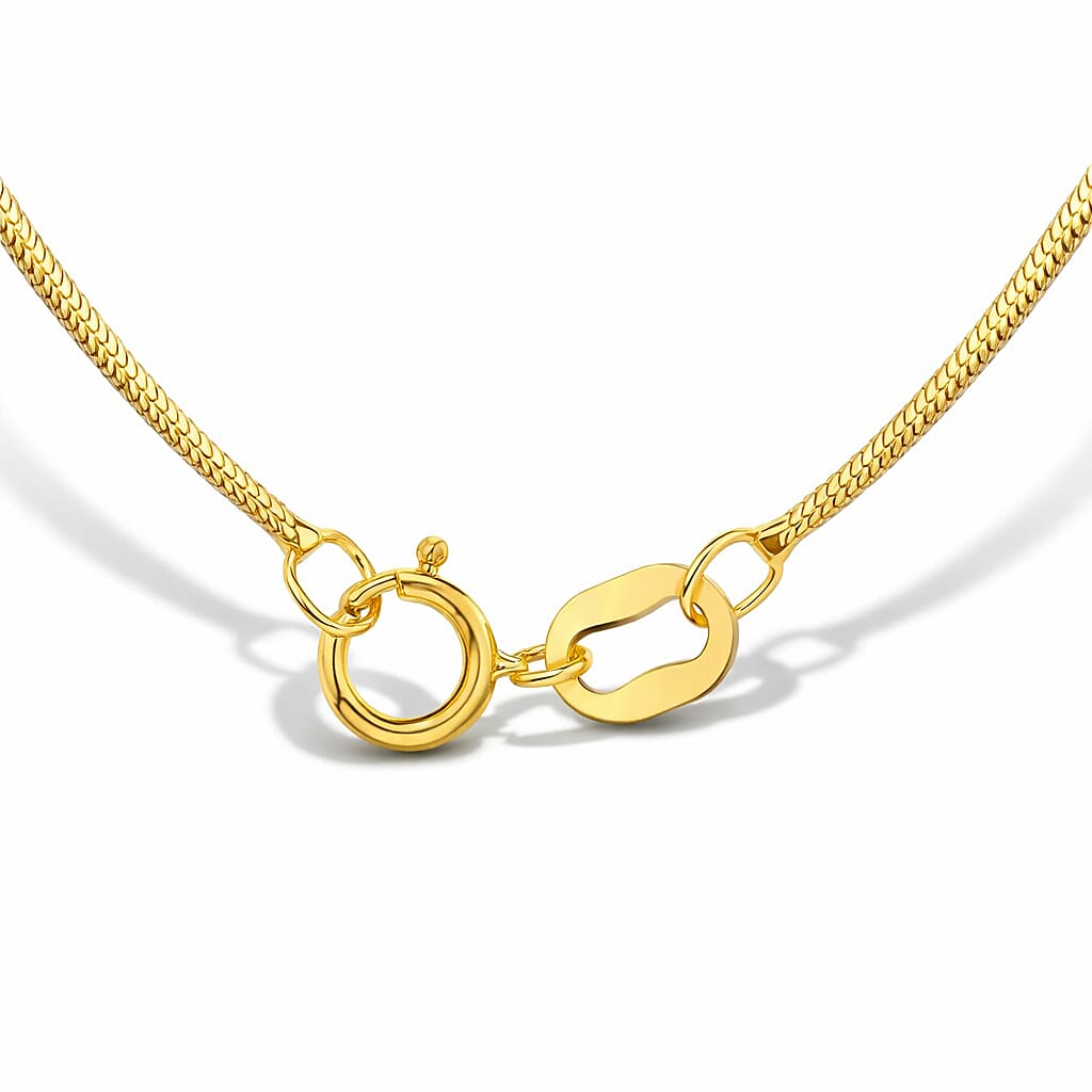 9K Yellow Gold Mini Round Snake Chain 18 Inch 7078102 3