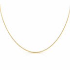 9K Yellow Gold Mini Round Snake Chain 18 Inch