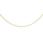 9K Yellow Gold Mini Round Snake Chain 20 Inch