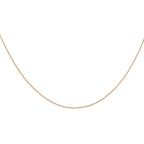 9K Yellow Gold Mini Round Snake Chain 20 Inch