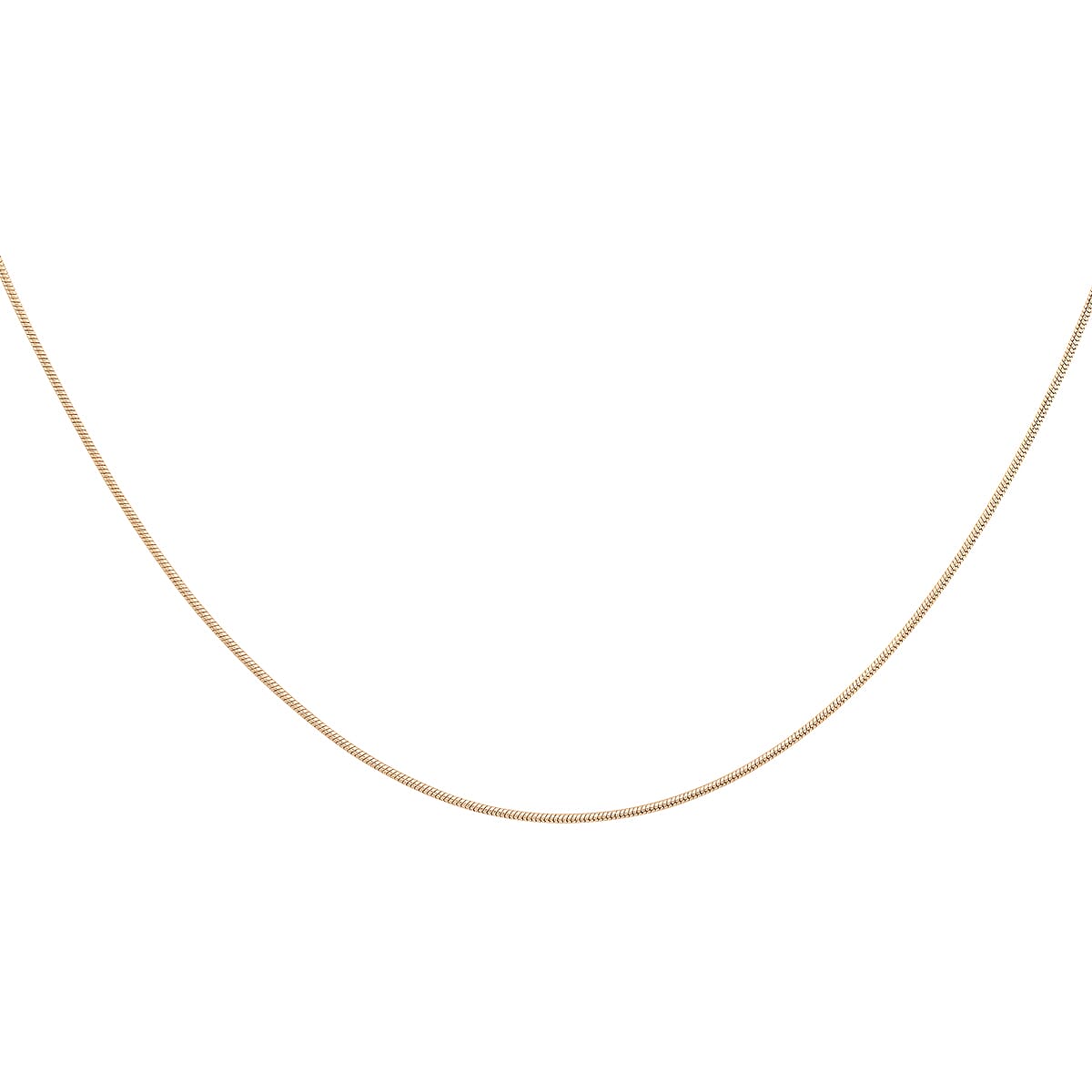 9K Yellow Gold Mini Round Snake Chain 20 Inch 7078103 1