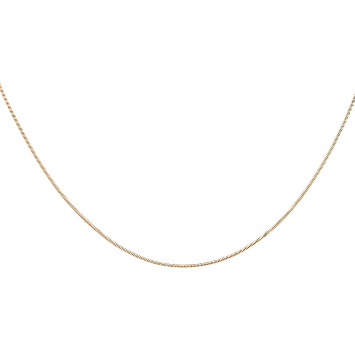 9K Yellow Gold Mini Round Snake Chain 20 Inch 7078104 2