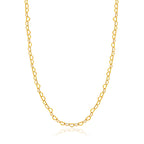 9K Yellow Gold Mirror Heart Link Chain (Size - 20) with Spring Ring Clasp, Gold Wt. 1.52 Gms