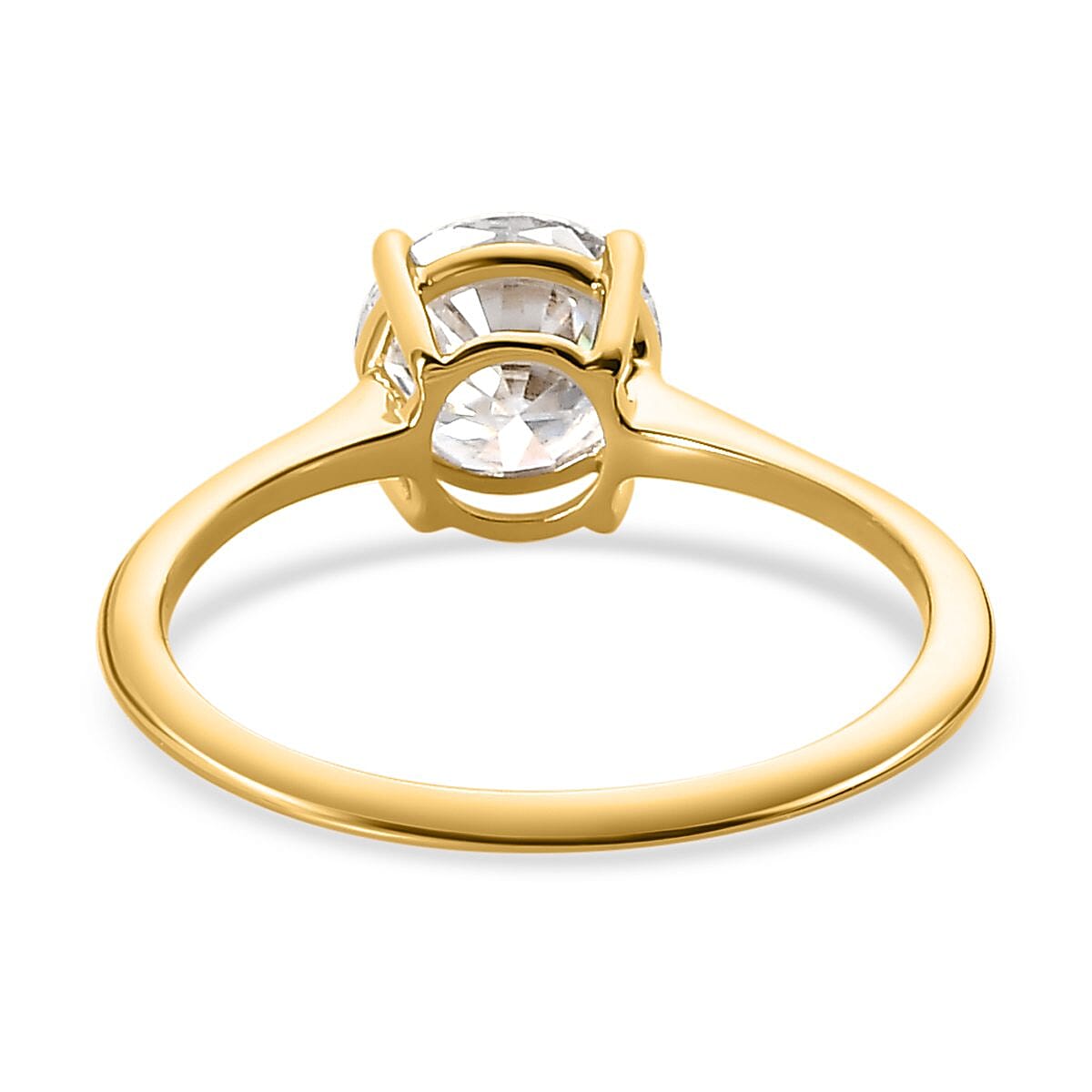 9K Yellow Gold Moissanite Solitaire Ring 1.15 Ct 7325813 10