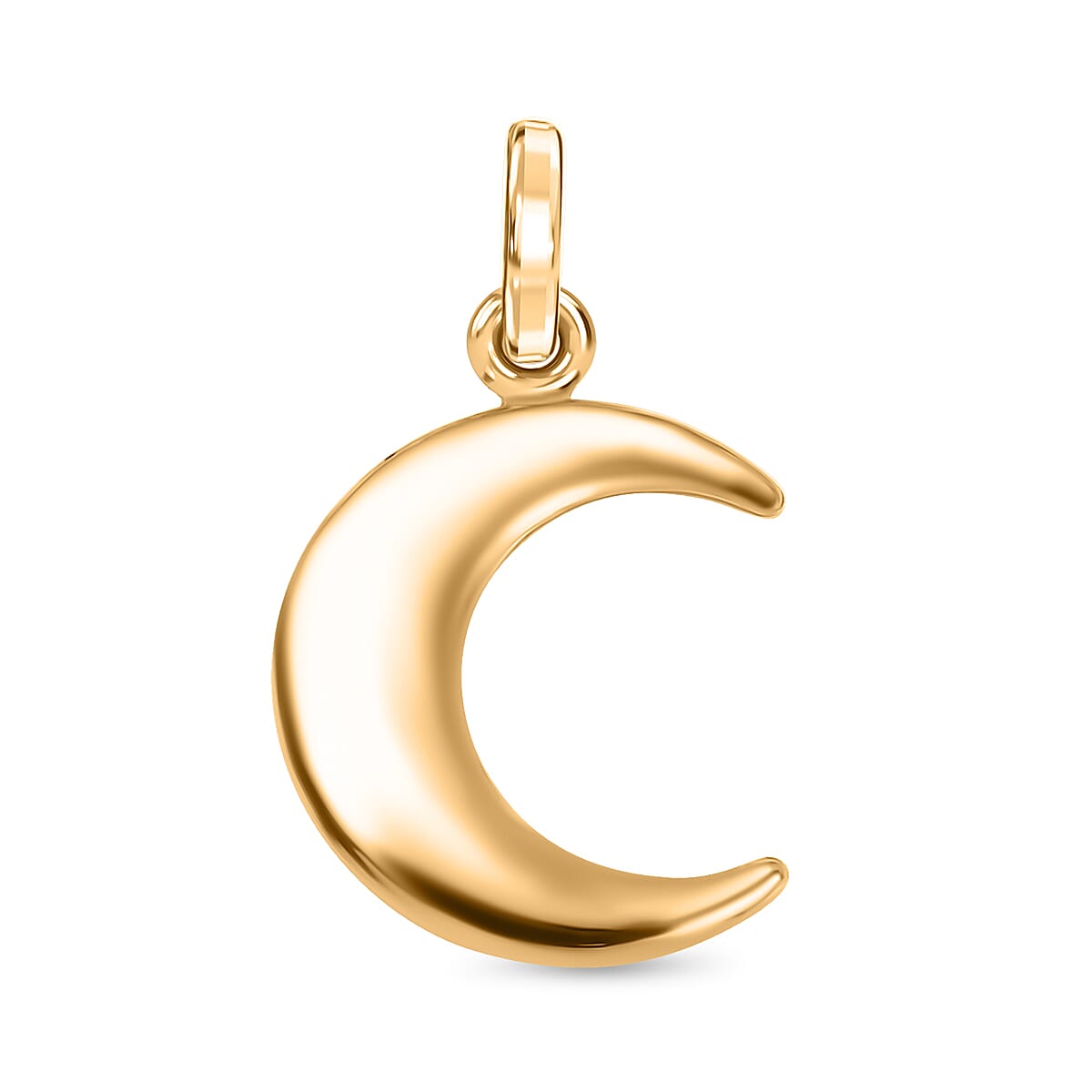 9K Yellow Gold Moon Pendant 7674261 0