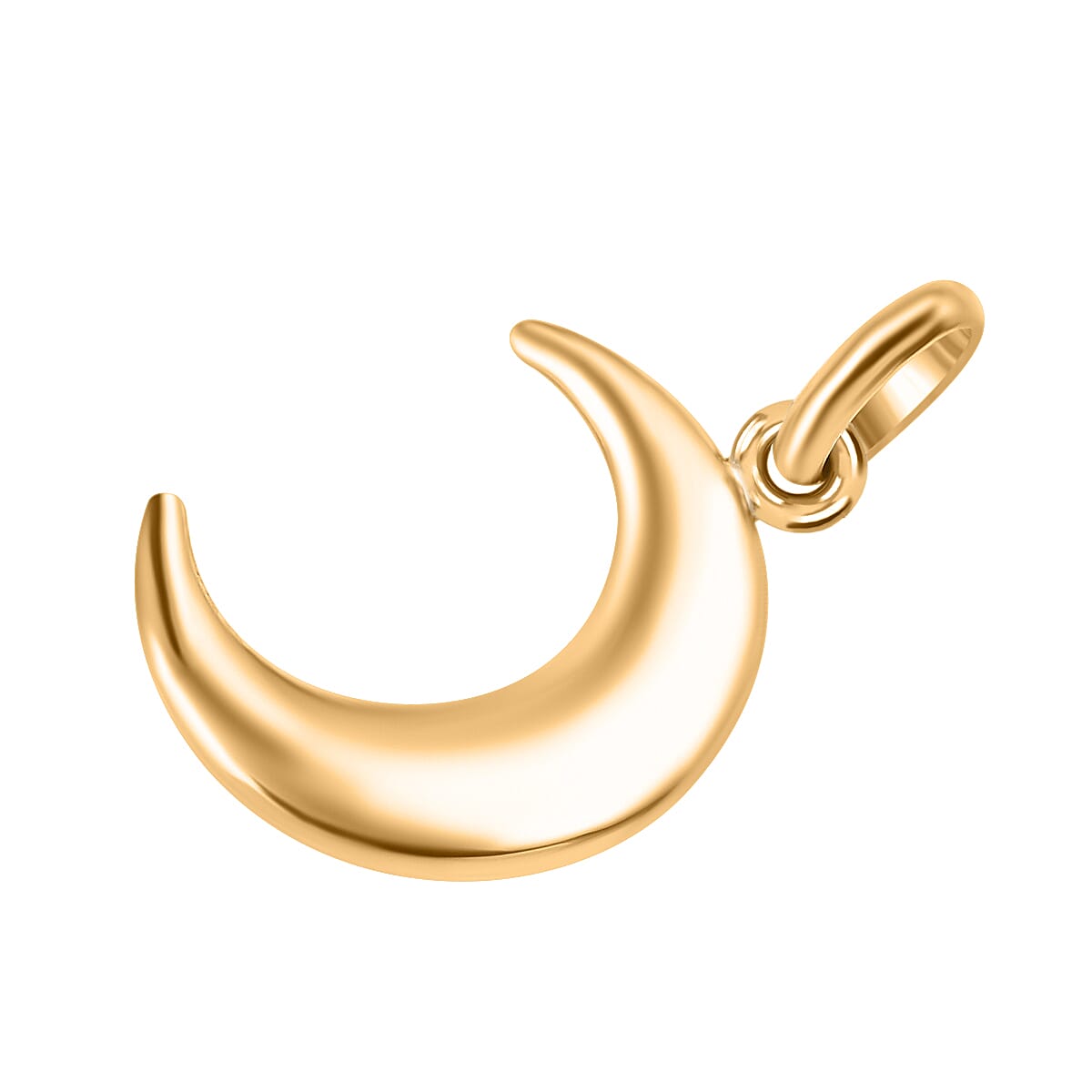 9K Yellow Gold Moon Pendant 7674261 3