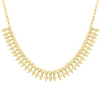 9K Yellow Gold Cleopatra Lite Necklace (Size - 17), Gold Wt. 6.3 Gms