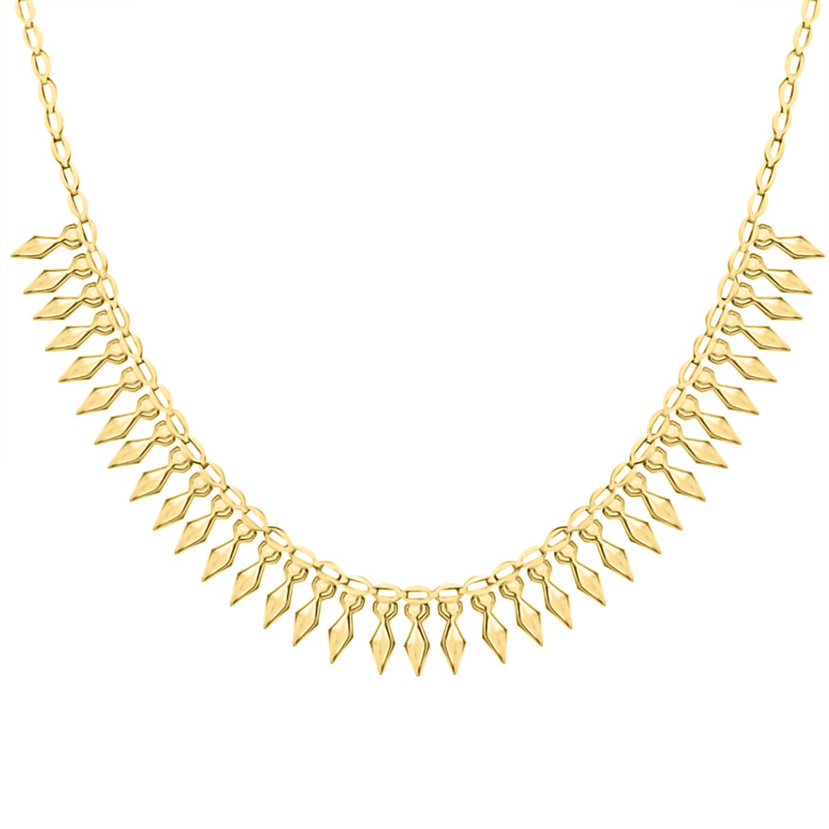 9K Yellow Gold Cleopatra Lite Necklace (Size - 17), Gold Wt. 6.3 Gms 7747557 0