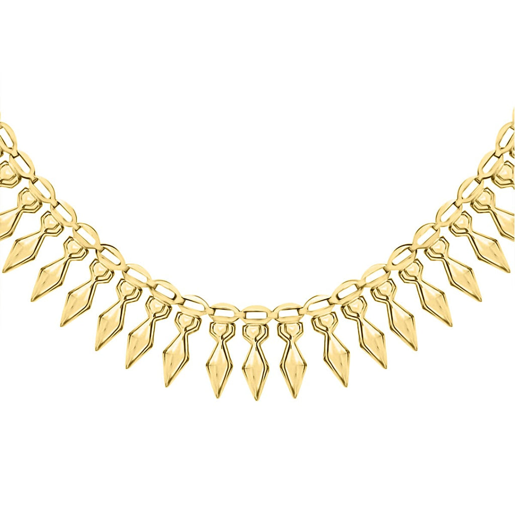 9K Yellow Gold Cleopatra Lite Necklace (Size - 17), Gold Wt. 6.3 Gms
