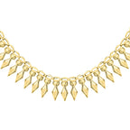 9K Yellow Gold Cleopatra Lite Necklace (Size - 17), Gold Wt. 6.3 Gms