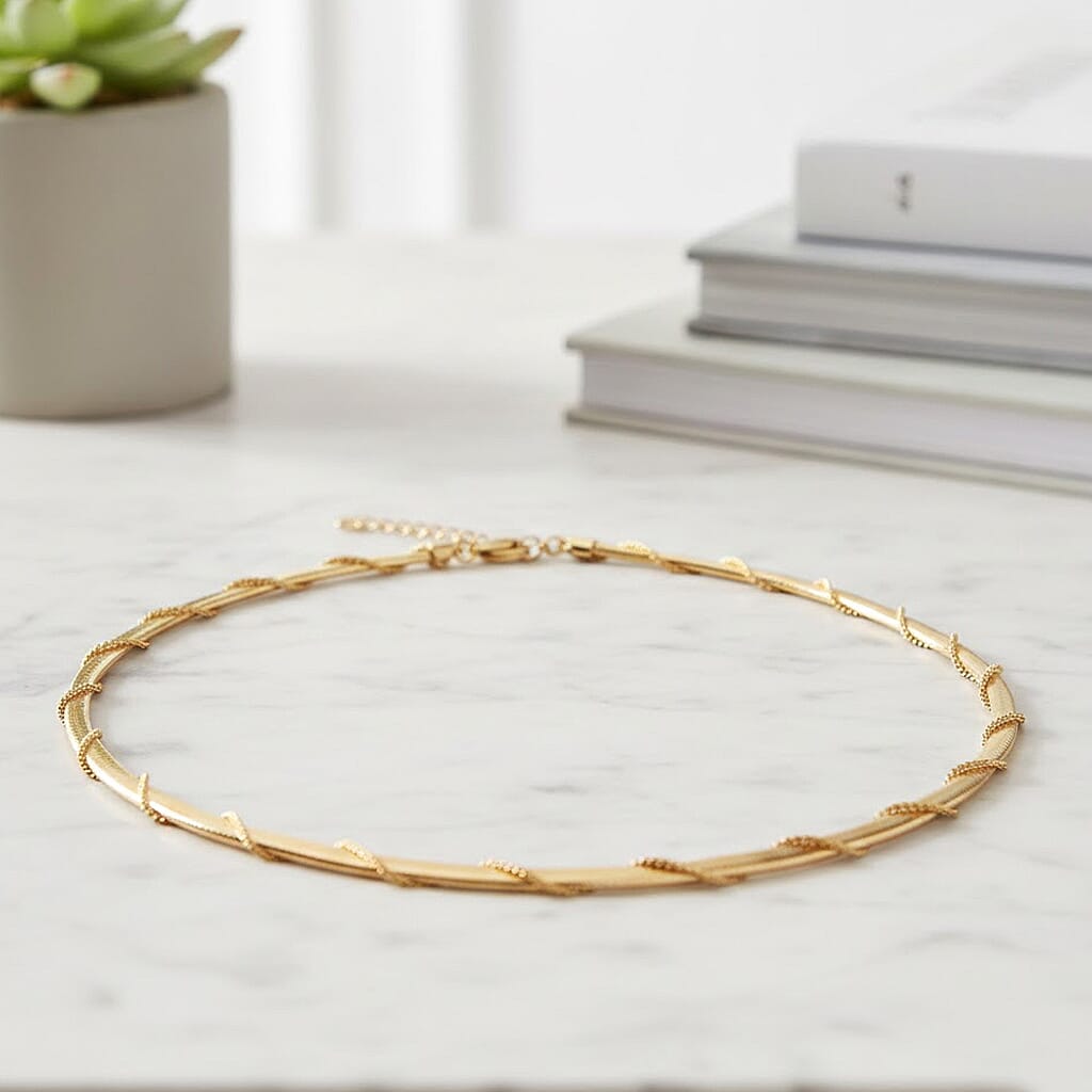 9K Yellow Gold Necklace (Size - 18-2 Inch Ext) V32502737 1