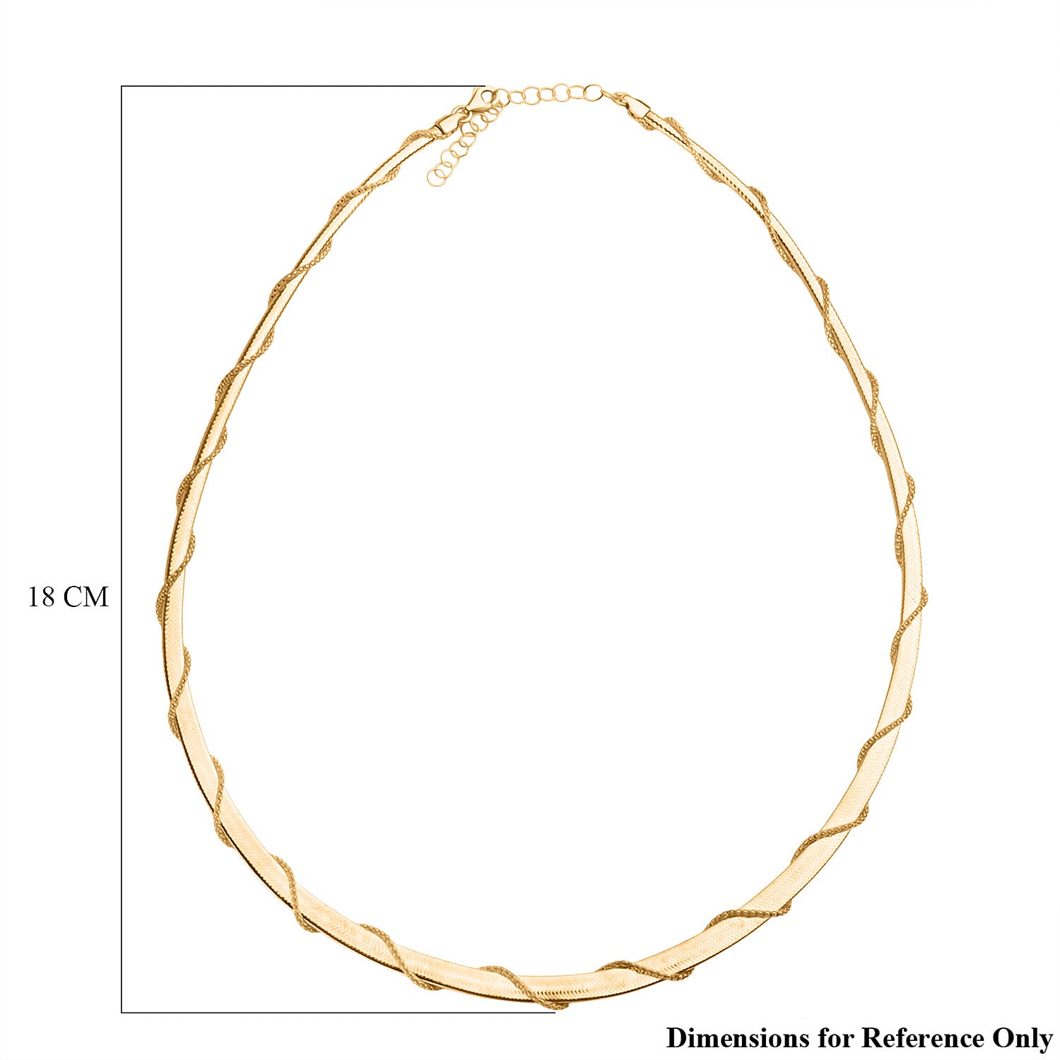9K Yellow Gold Necklace (Size - 18-2 Inch Ext) V32502737 5