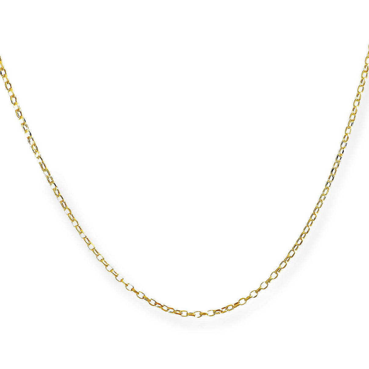 9K Yellow Gold 1.7MM Belcher Necklace with Spring Clasp 19.75 Inch 8375213 0