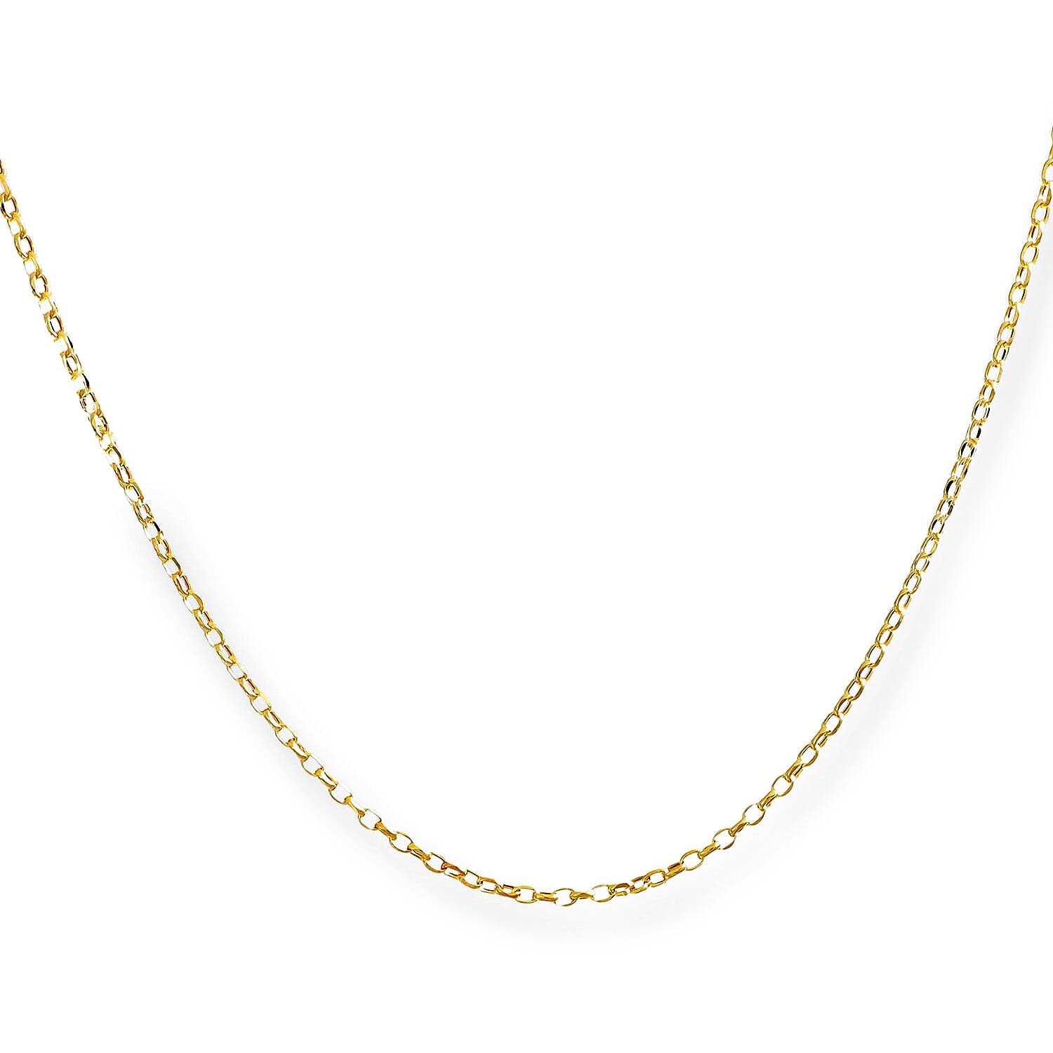 9K Yellow Gold 1.7MM Belcher Necklace with Spring Clasp 19.75 Inch 8375213 0