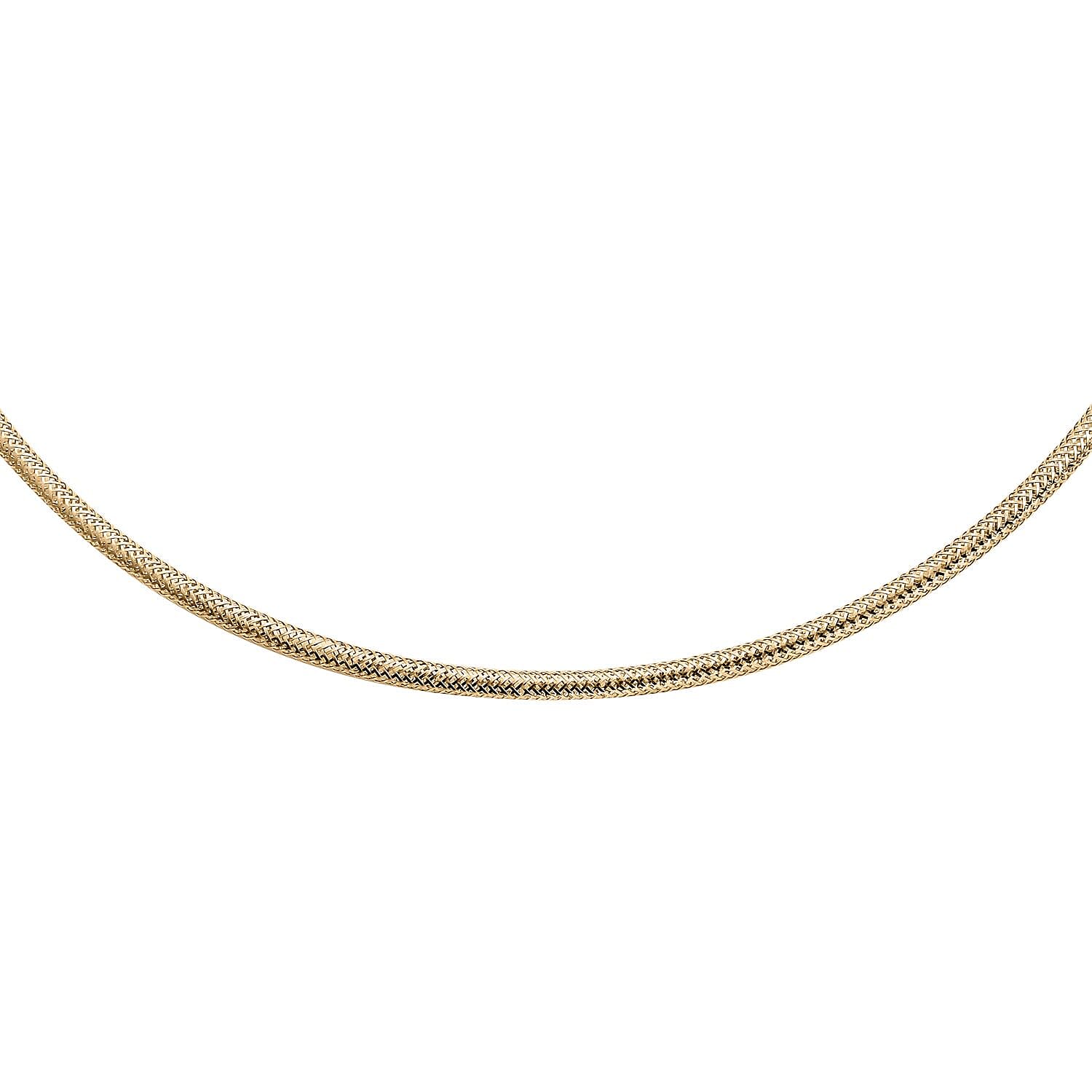 Royal Bali Collection 9K Yellow Gold 3MM Necklace (Size - 18) with Lobster Clasp 8156058 3