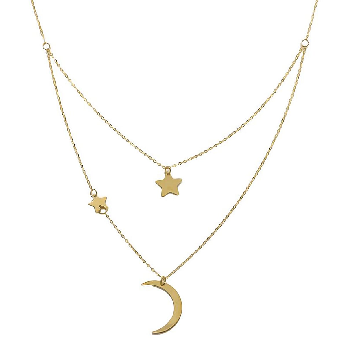 9K Yellow Gold Necklace With Spring Ring Clasp 20 Inch 7821273 0