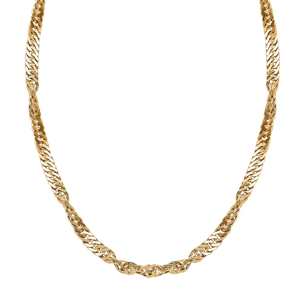 9K Yellow Gold Twisted Velvet Necklace (Size - 20) Gold Wt 2.04 gms 7722916 0