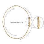 9K Yellow Gold Twisted Velvet Necklace (Size - 20) Gold Wt 2.04 gms
