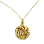 Maestro Collection - 9K Yellow Gold Knot Necklace (Size - 20)