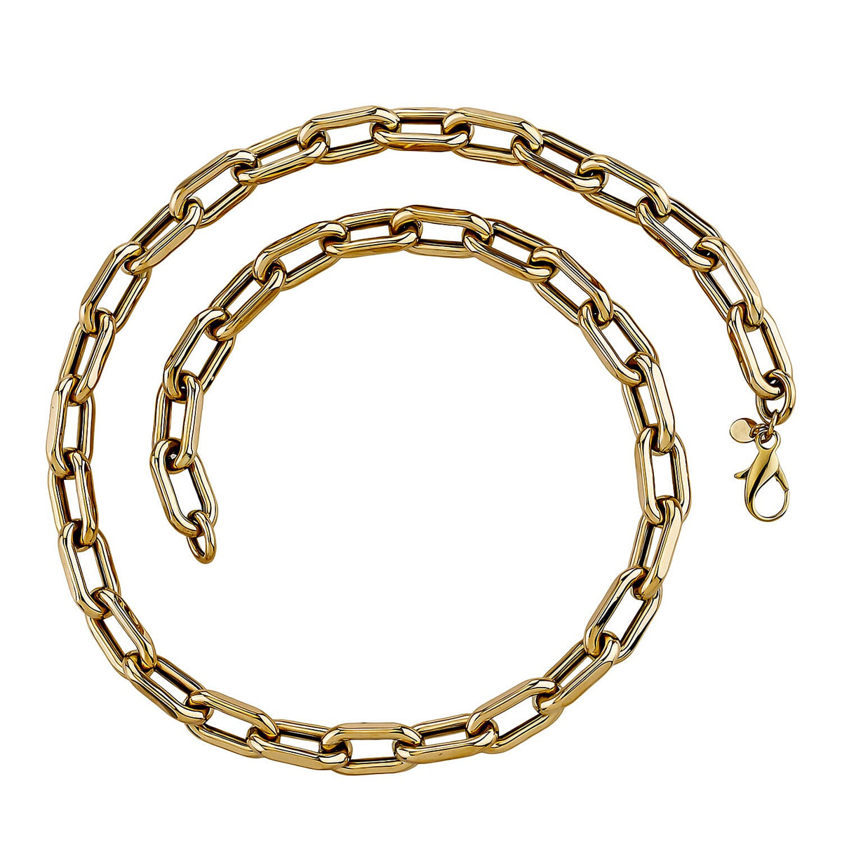 The Mega Showstopper- 9K Yellow Gold Broad Paperclip Necklace (Size - 20), Gold Wt. 19.02 Gms 7788879 0