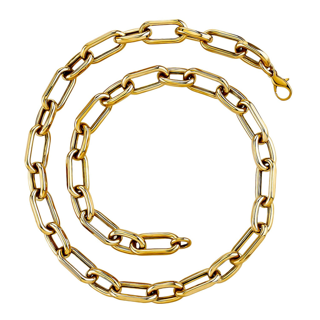 Close Out Deal - 9K Yellow Gold Oval Link Necklace (Size - 20) With Lobster Clasp, Gold Wt. 17.79 Gms