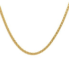Maestro Collection  - 9K Yellow Gold Double Curb Necklace (Size - 20), Gold Wt. 3.30 Gms
