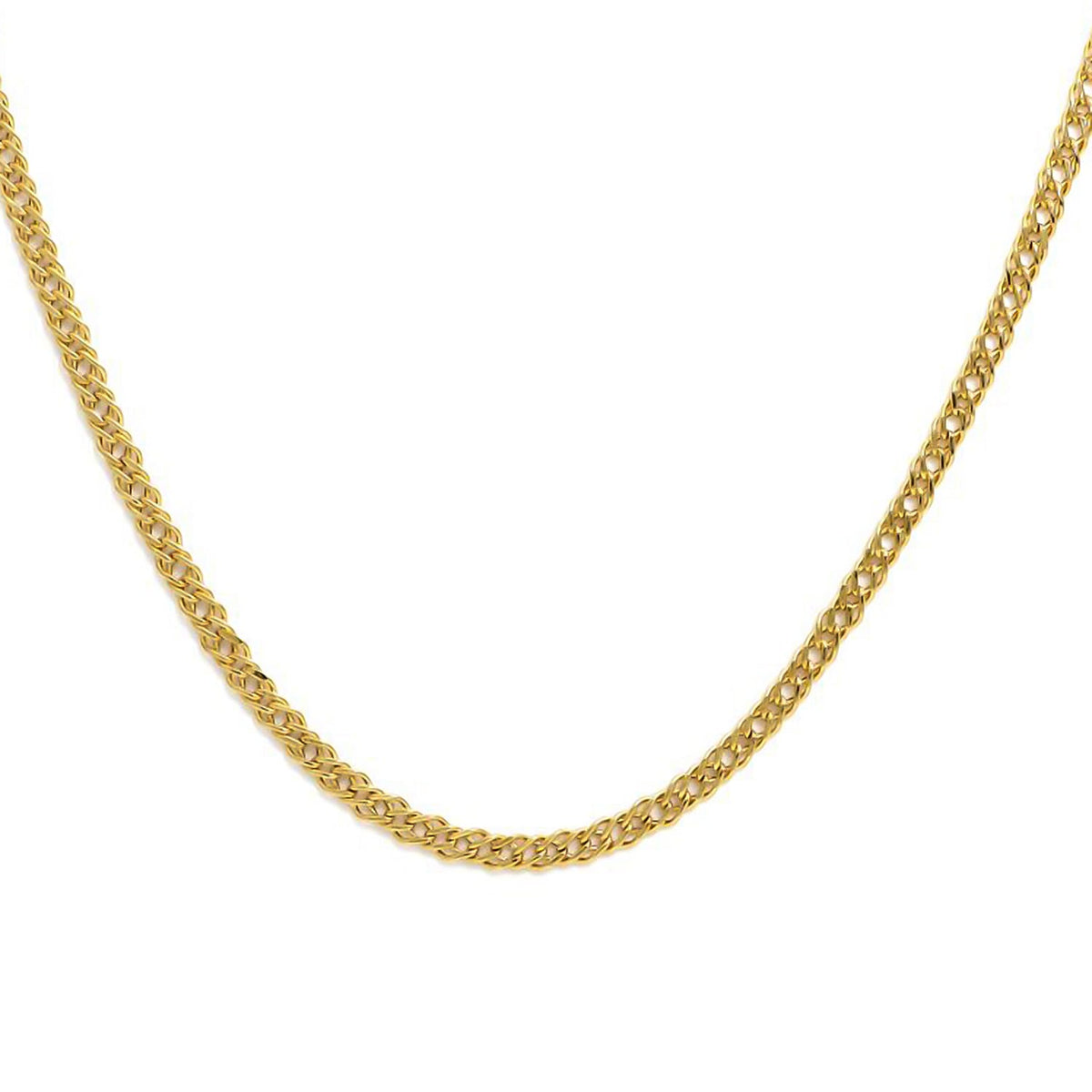 Maestro Collection  - 9K Yellow Gold Double Curb Necklace (Size - 20), Gold Wt. 3.30 Gms 7722934 0