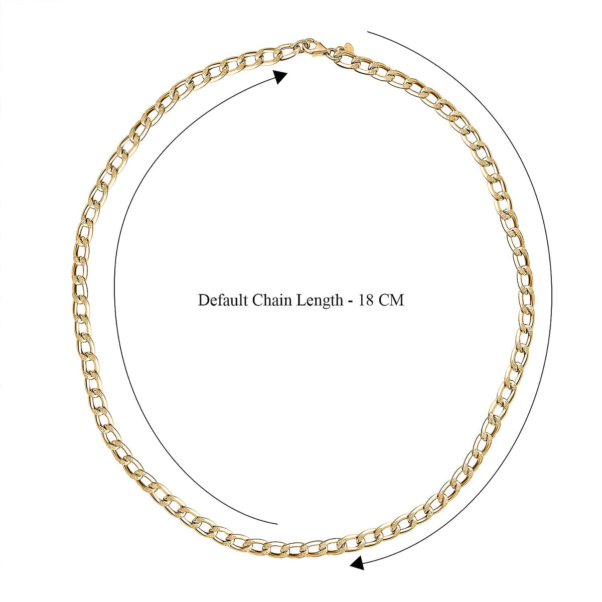 Maestro Collection 9K Yellow Gold Curb Necklace (Size - 20), Gold Wt. 6.00 GM 7523078 4