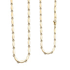 Las Vegas Closeout Deal - 9K Yellow Gold Rhombus Necklace (Size - 20) With Lobster Clasp, Gold Wt. 5.77 Gms.