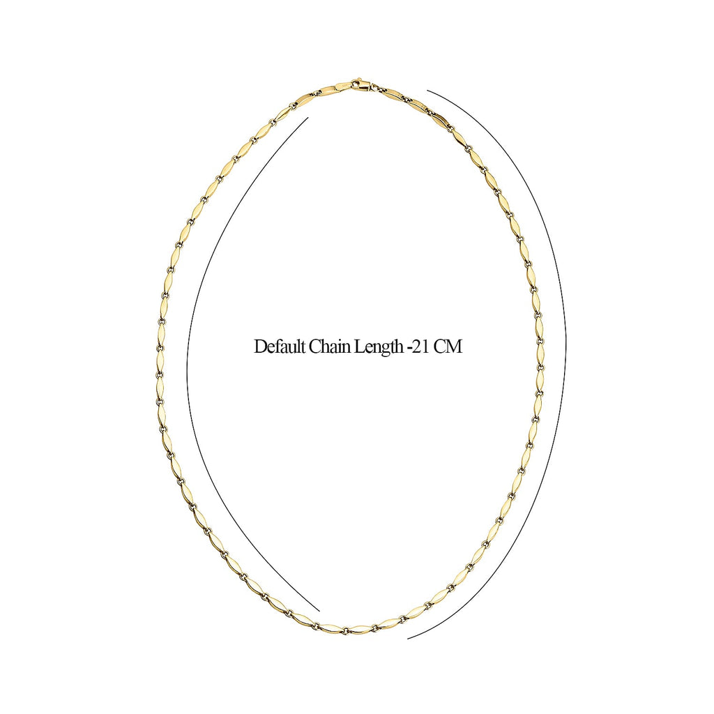 Las Vegas Closeout Deal - 9K Yellow Gold Rhombus Necklace (Size - 20) With Lobster Clasp, Gold Wt. 5.77 Gms.