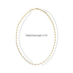 Las Vegas Closeout Deal - 9K Yellow Gold Rhombus Necklace (Size - 20) With Lobster Clasp, Gold Wt. 5.77 Gms.