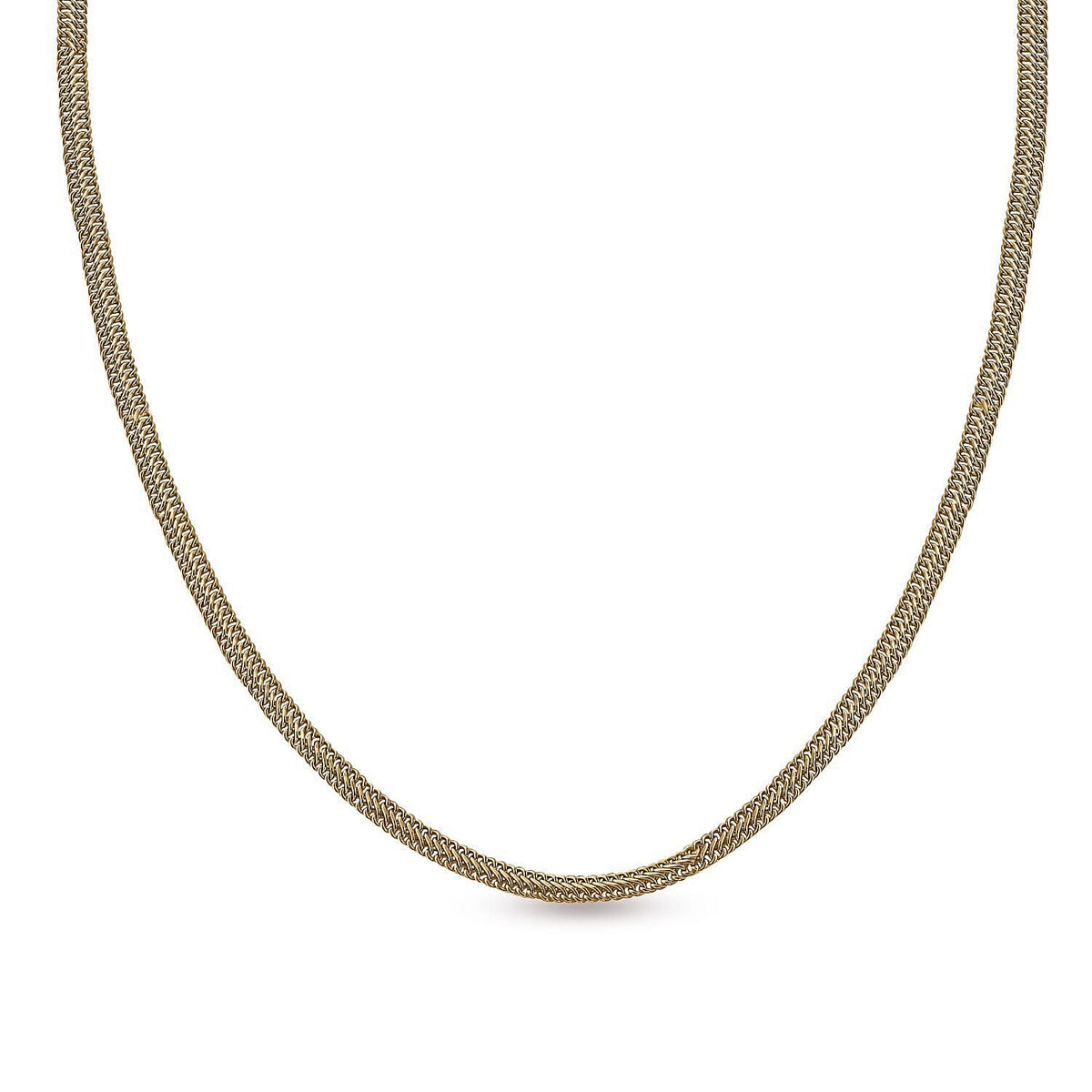 One Time Designer Closeout - 9K Yellow Gold Fancy Curb Necklace (Size - 20) With Lobster Clasp, Gold Wt. 5.27 Gms. 7325252 5