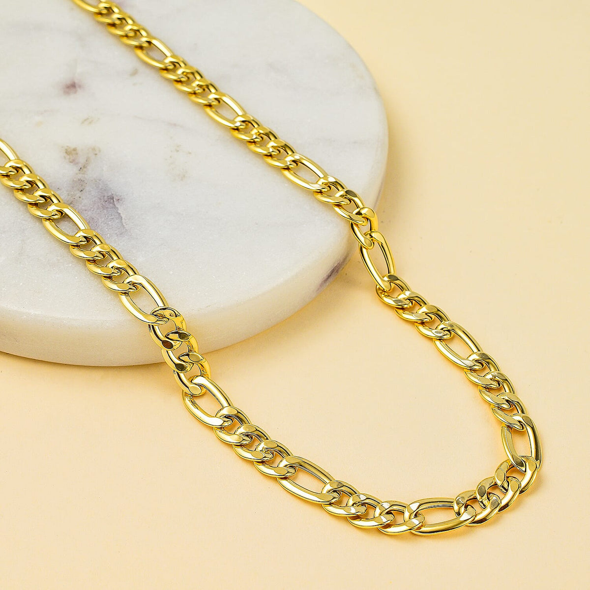 Maestro Collection - 9K Yellow Gold Figaro Necklace (Size - 20) 5.52 Grams 7570789 1