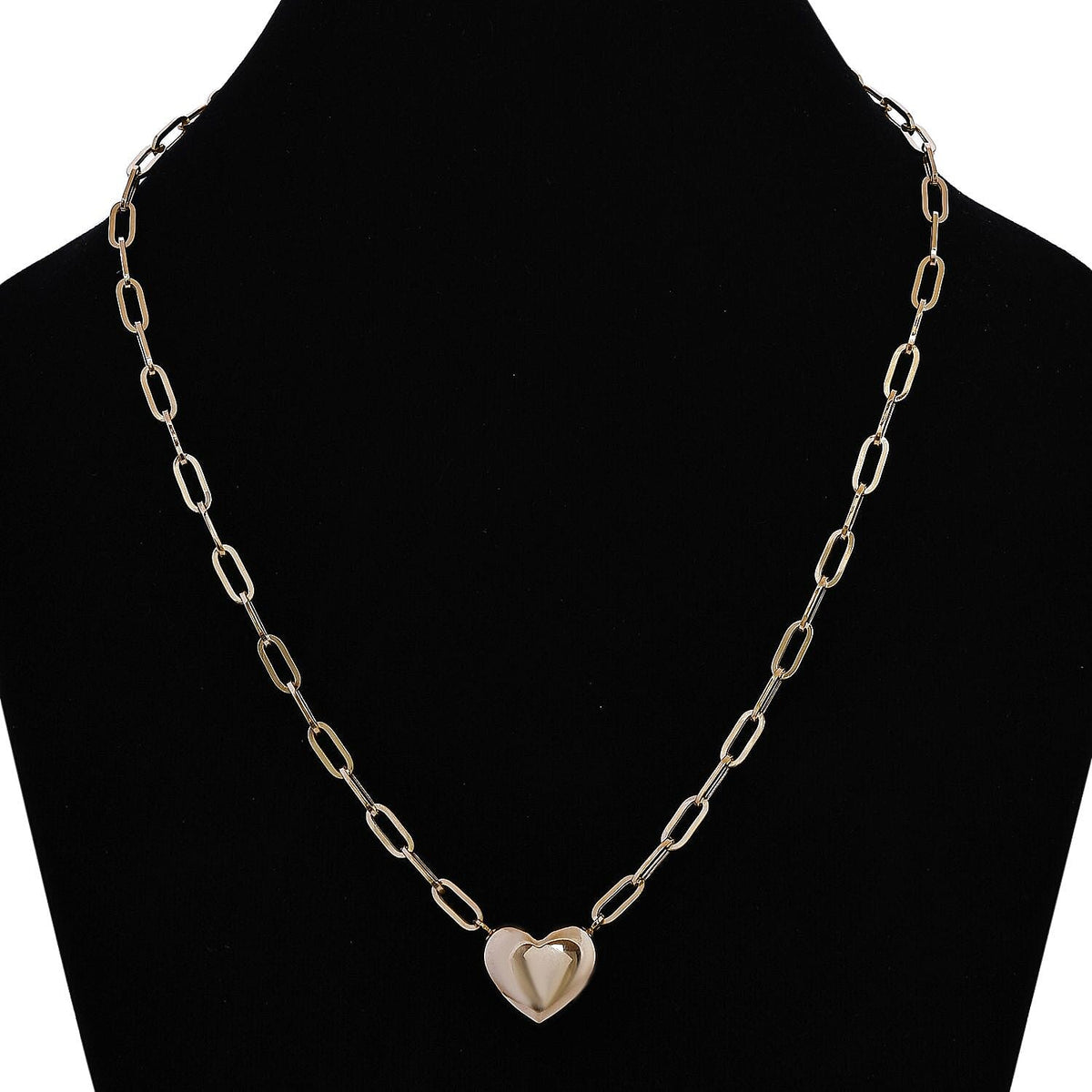 9K Yellow Gold Heart Necklace (Size - 20), Gold Wt. 8.75 Gms 7620689 6