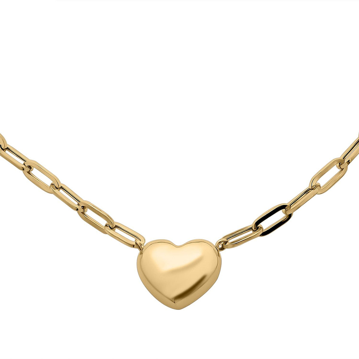9K Yellow Gold Heart Necklace (Size - 20), Gold Wt. 8.75 Gms 7620689 8