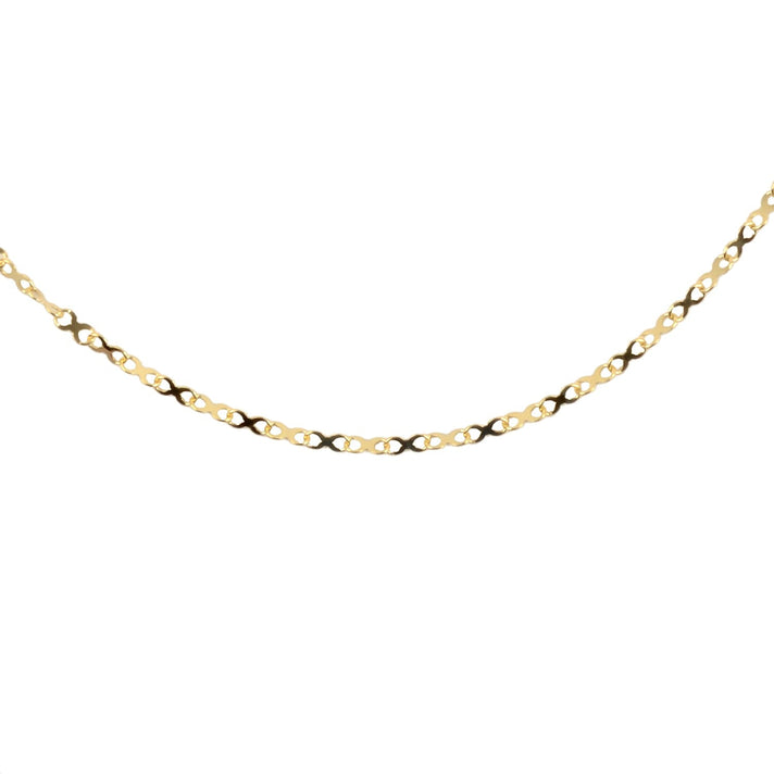 9K Yellow Gold 1.7MM Infinity Link Necklace with Spring Ring Clasp 20 Inch 8416911 1