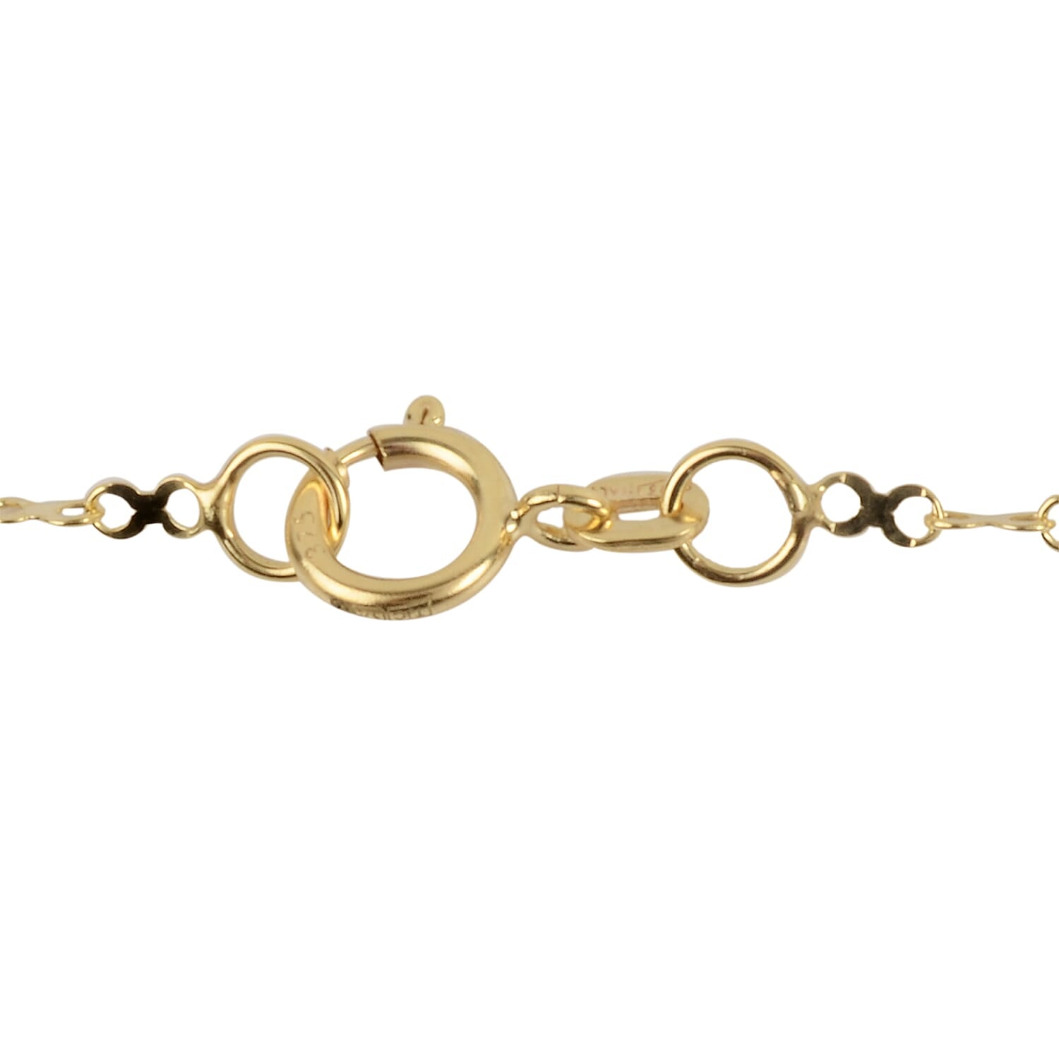 9K Yellow Gold 1.7MM Infinity Link Necklace with Spring Ring Clasp 20 Inch 8416911 2