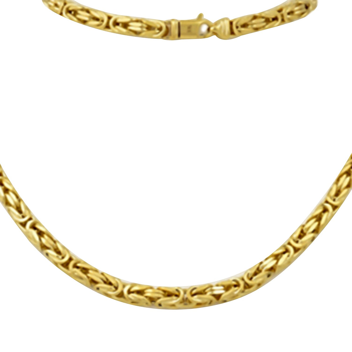 Ottoman Treasure - 9K Yellow Gold Handmade Byzantine Necklace (Size - 22) 7926888 0
