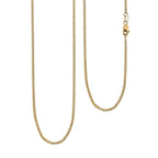 Italian Made 9K Yellow Gold Spiga Necklace (Size - 24) with Lobster Clasp