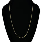 Italian Made 9K Yellow Gold Spiga Necklace (Size - 24) with Lobster Clasp