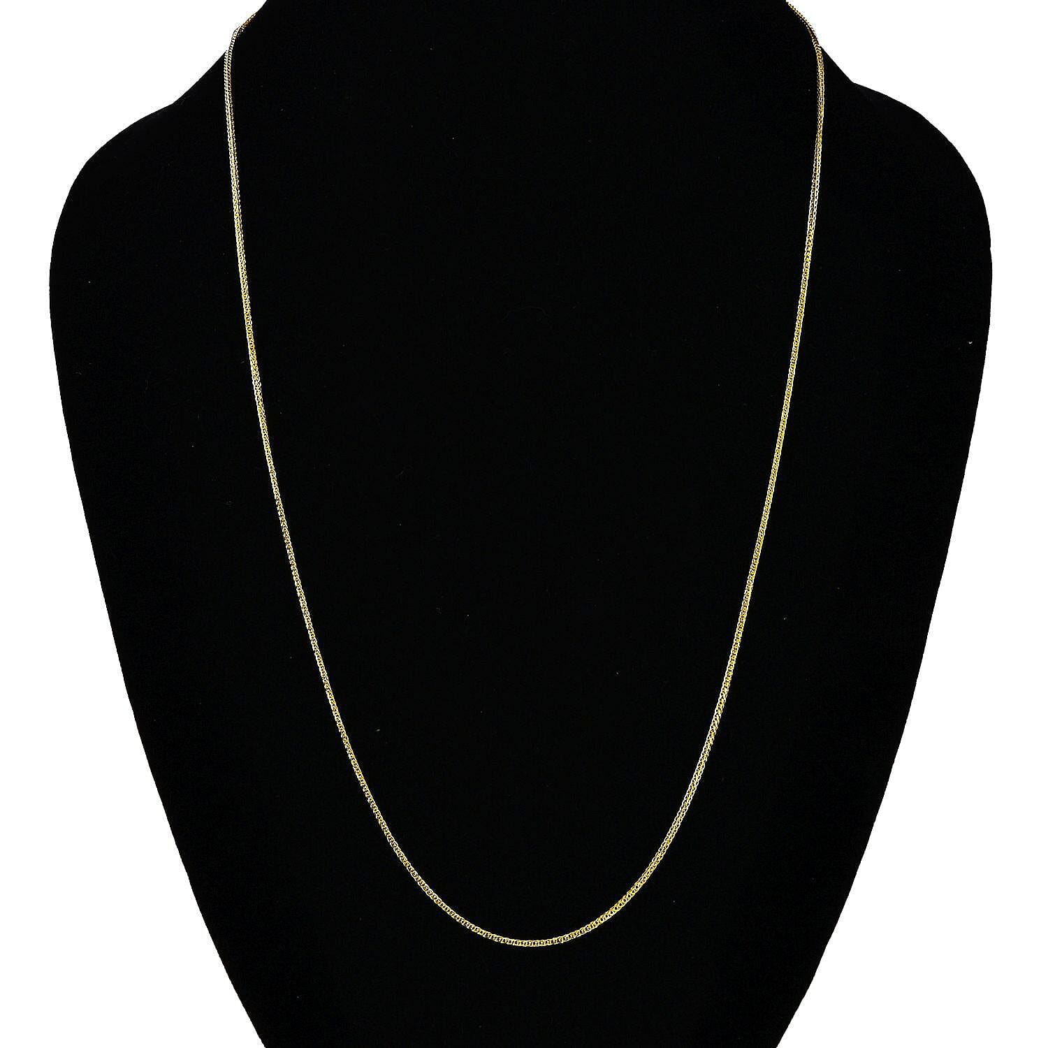 Italian Made 9K Yellow Gold Spiga Necklace (Size - 24) with Lobster Clasp 7346628 2