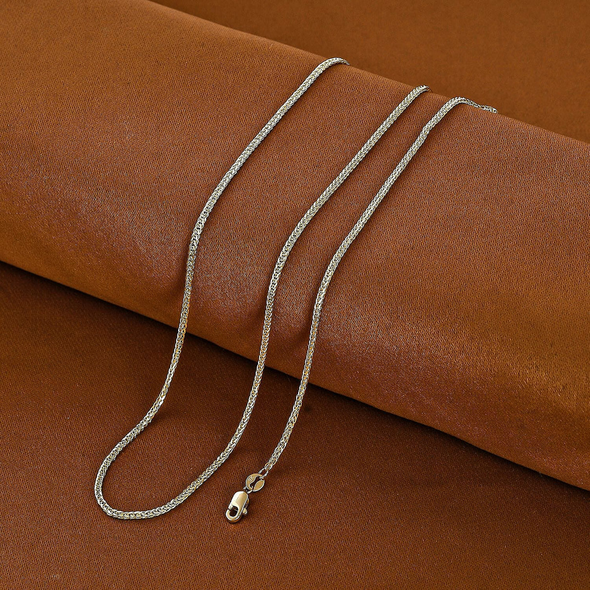 Italian Made 9K Yellow Gold Spiga Necklace (Size - 24) with Lobster Clasp 7346628 3