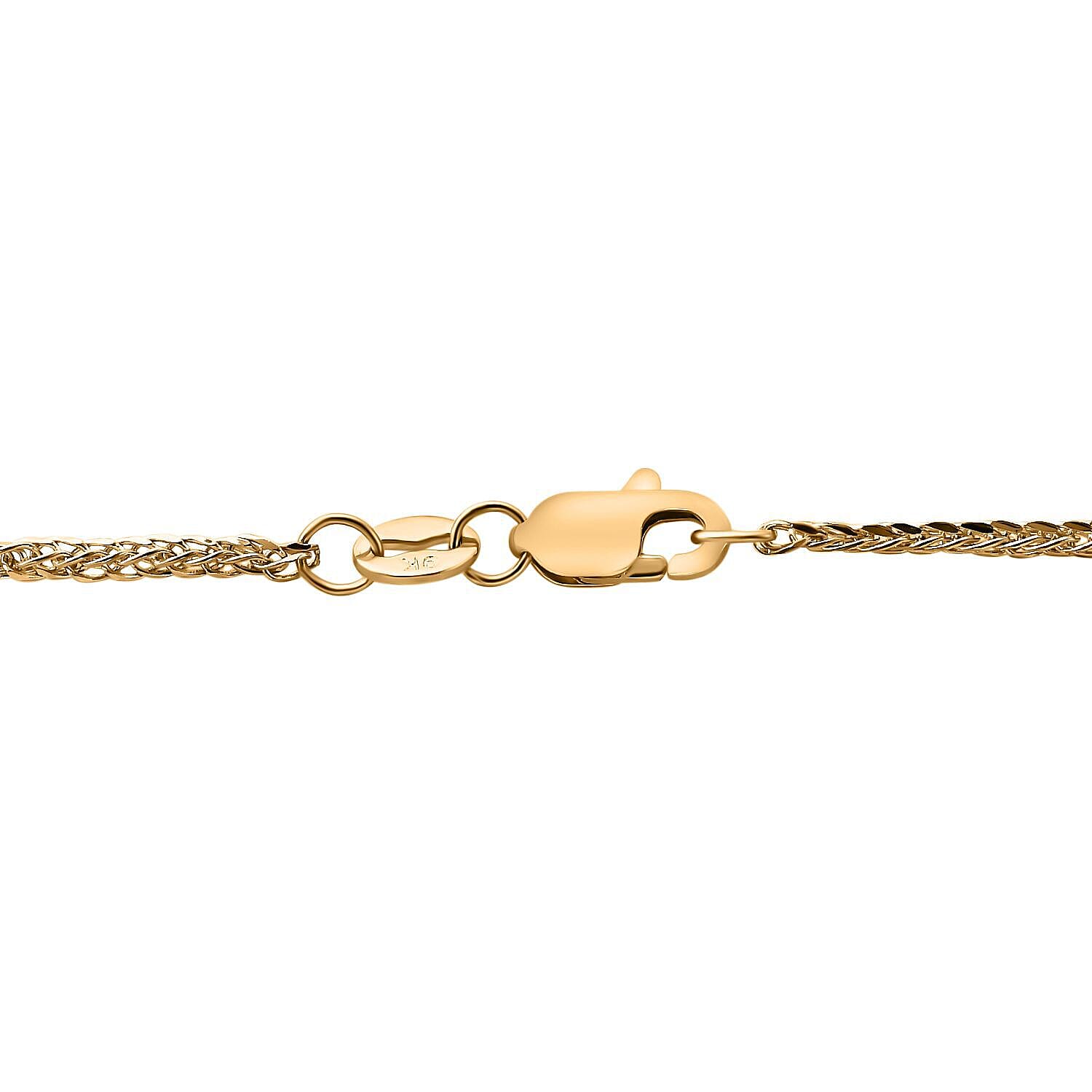 Italian Made 9K Yellow Gold Spiga Necklace (Size - 24) with Lobster Clasp 7346628 5
