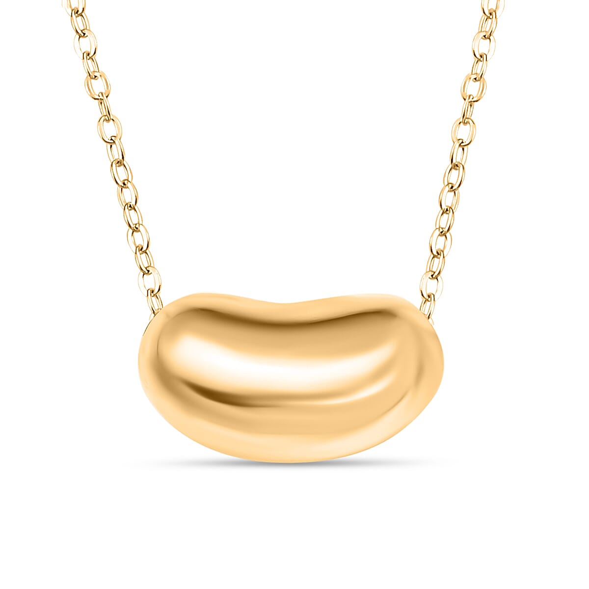 Maestro Collection - 9K Yellow Gold Bean Necklace (Size - 20) 7673000 0