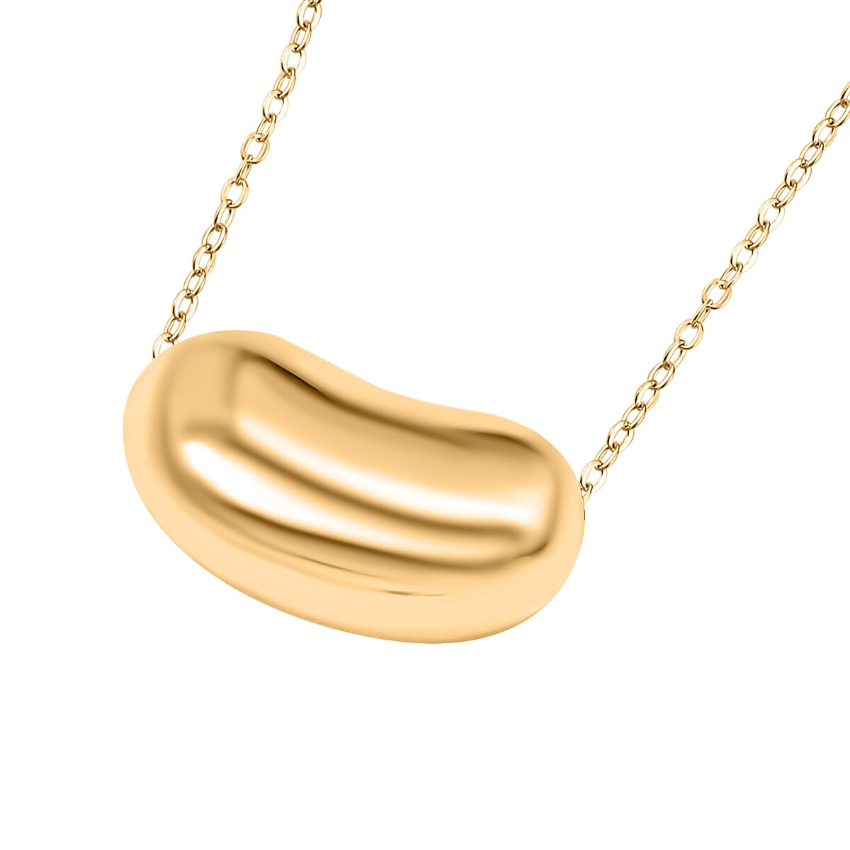 Maestro Collection - 9K Yellow Gold Bean Necklace (Size - 20) 7673000 2
