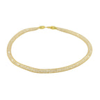 Vicenza Italian Boutique CloseOut Deal- 9K Yellow Gold Simulated Diamond Galaxy Star Necklace With Spring Ring Clasp (Size 17.5)
